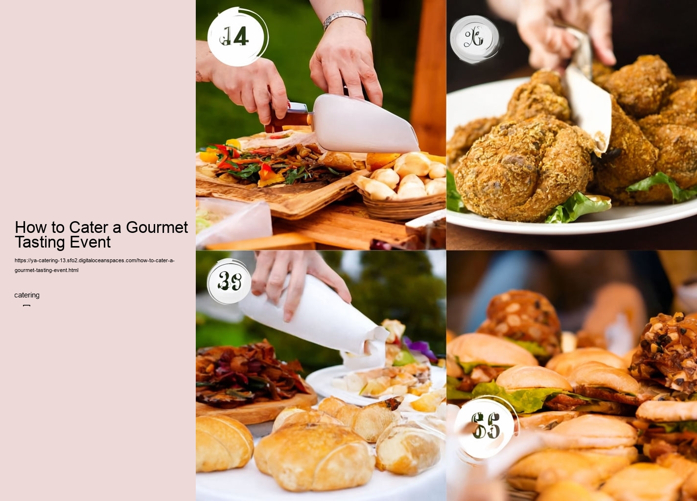 How to Cater a Gourmet Tasting Event