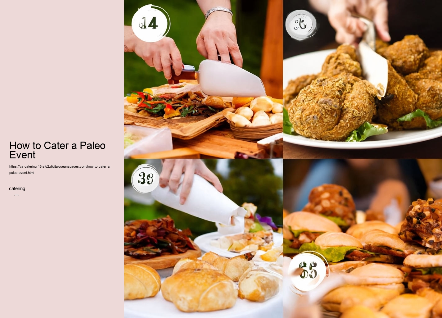 How to Cater a Paleo Event